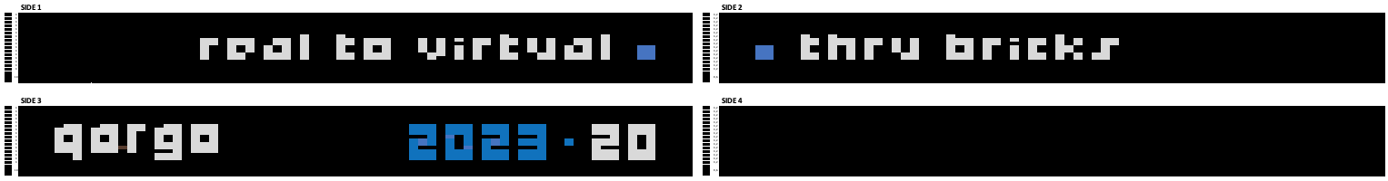 œuvre d’art, pop-art, lego, qr code, Pixel Art qargo N°20 : Perspectives en Quatre Dimensions