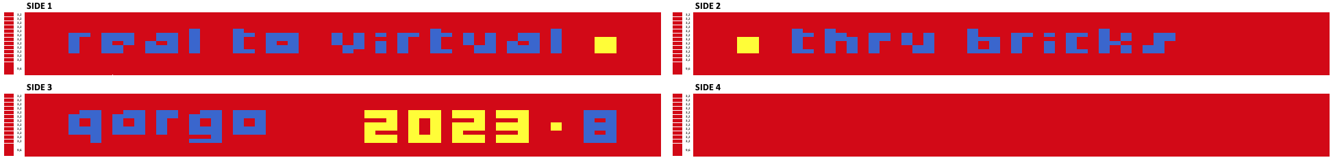 œuvre d’art, pop-art, lego, qr code, Œuvre Pixel Art Qargo N°8 sous tous les Angles