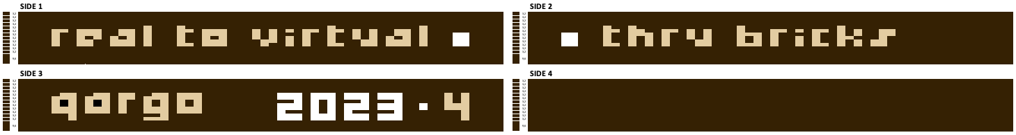 œuvre d’art, pop-art, lego, qr code, Pixel Art qargo N°4 : Perspectives en Quatre Dimensions