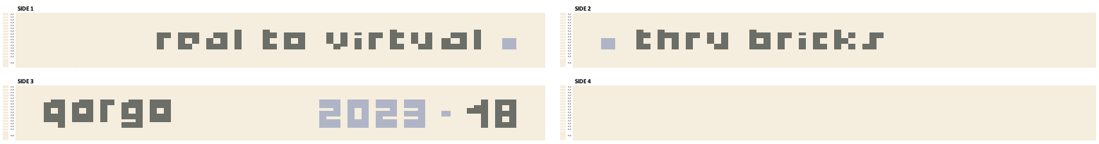 œuvre d’art, pop-art, lego, qr code, Pixel Art qargo N°18 : Perspectives en Quatre Dimensions