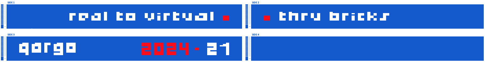 œuvre d’art, pop-art, lego, qr code, Pixel Art qargo N°21 Superman : Perspectives en Quatre Dimensions