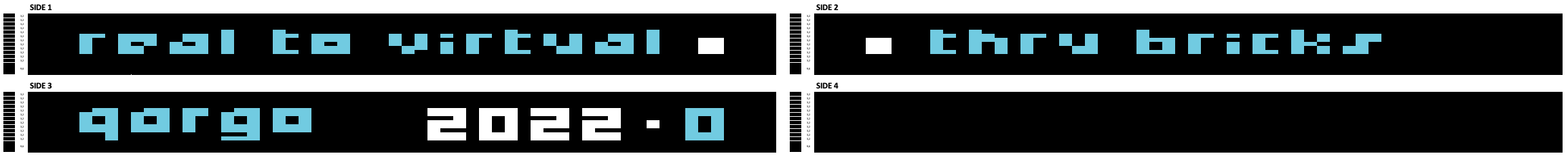 œuvre d’art, pop-art, lego, qr code, Pixel Art qargo N°0 prototype qargo : Perspectives en Quatre Dimensions